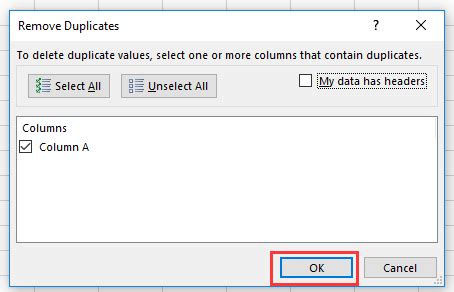 how to remove duplicates in excel shortcut