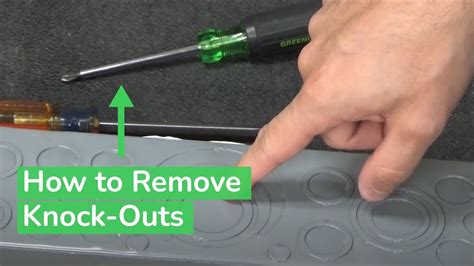 How To Remove Electrical Box Knockout