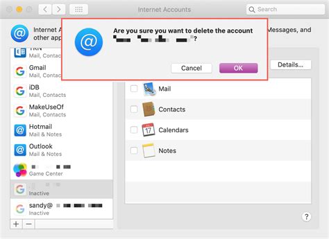 how to remove email from apple mail
