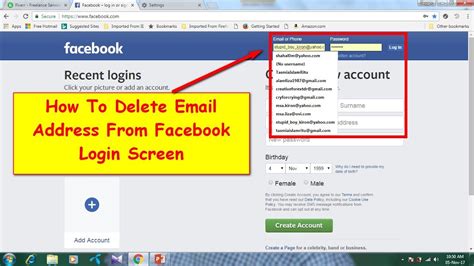 how to remove email from facebook using email without password