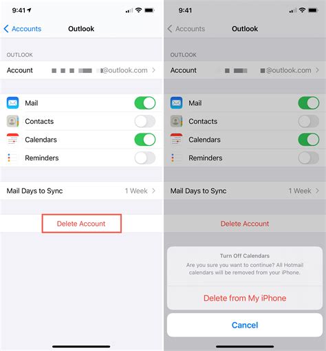 how to remove email from one phone