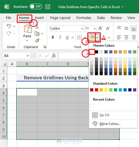 Remove Excel Gridlines Easily