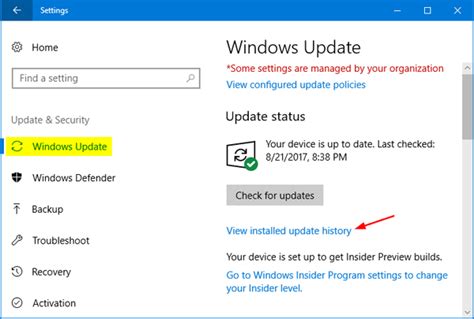 how to remove failed updates from windows update history