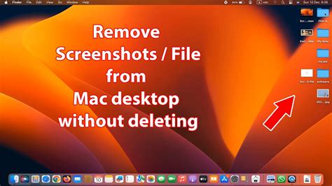how to remove file from home screen without deleting mac