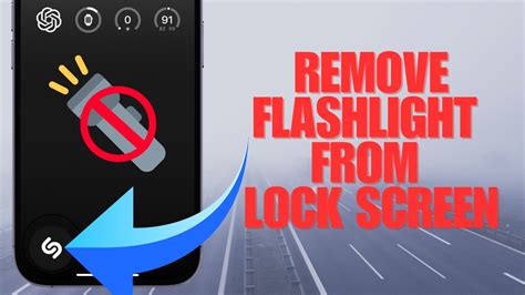 how to remove flashlight app from lock screen