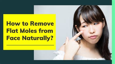 how to remove flat mole