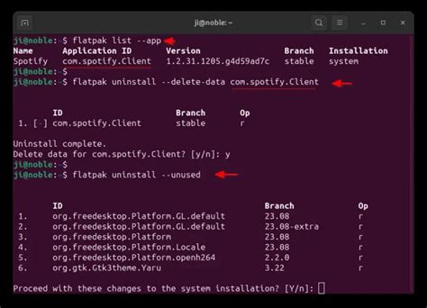 how to remove flatpak from ubuntu