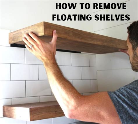how to remove floating shelf brackets