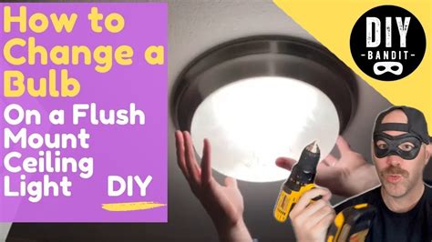 How To Remove Flush Mount Ceiling Light Cover