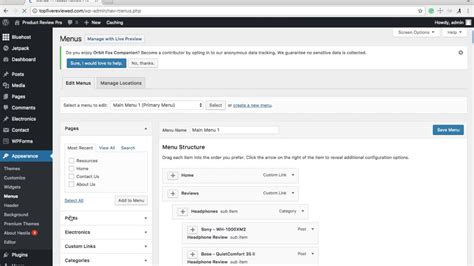 how to remove footer menu in wordpress