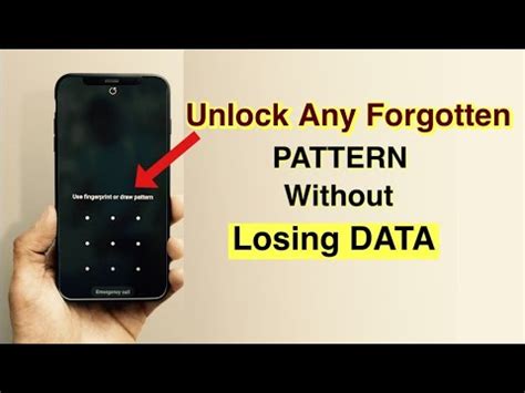 how to remove forgot pattern lock without losing data