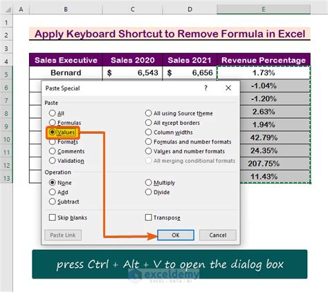 how to remove formula bar in excel shortcut key