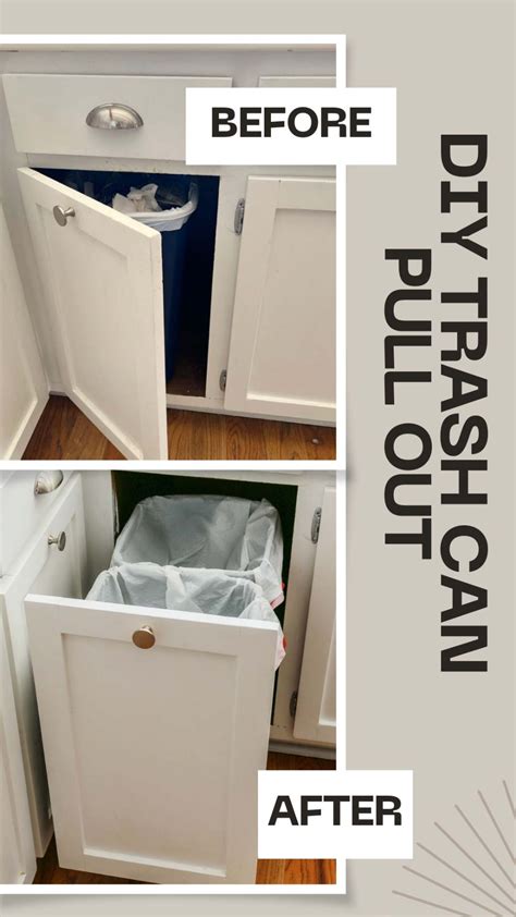 How To Remove Garbage Can Cabinet