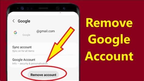 how to remove gmail account from android phone without password