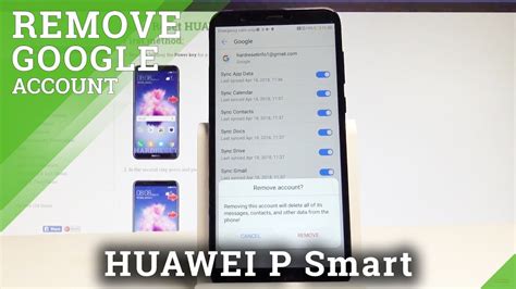 how to remove gmail account from huawei