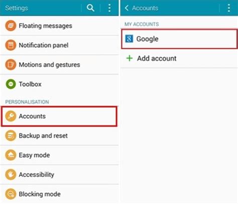 how to remove gmail from android tablet
