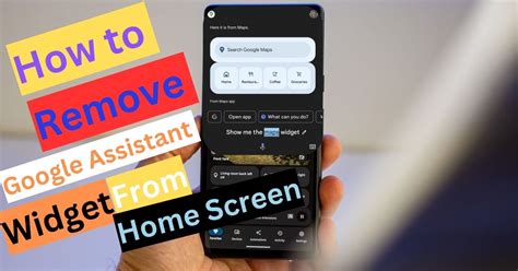 how to remove google assistant widget from home screen