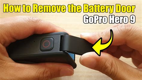 how to remove gopro hero 9 battery door
