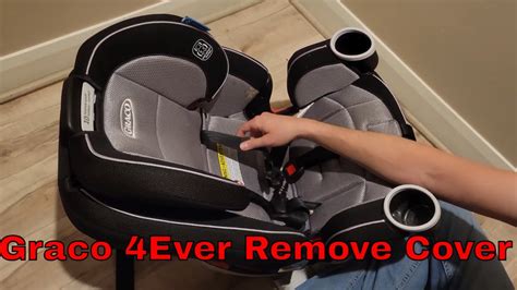 how to remove graco car seat cover for washing