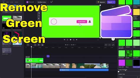 how to remove green screen in clipchamp