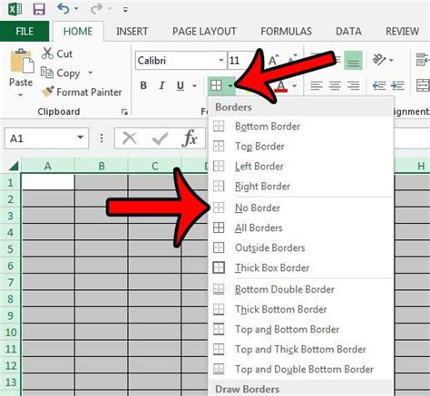 how to remove gridlines in excel