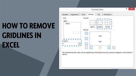 How To Remove Gridlines In Excel Worksheet