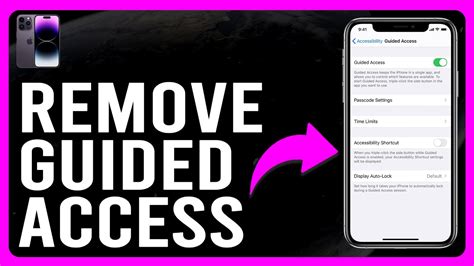 how to remove guided access on iphone xr