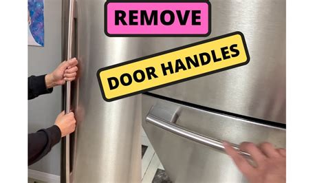 How To Remove Handle From Fridge