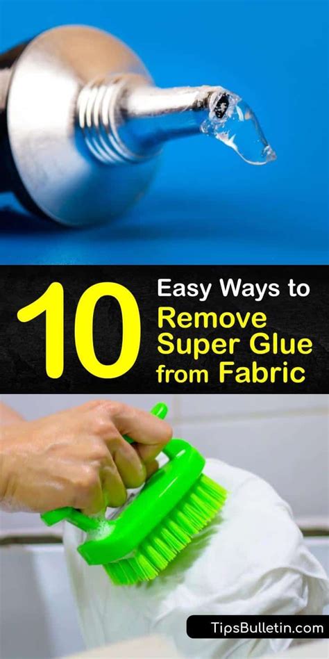 How To Remove Hardened Glue From Fabric