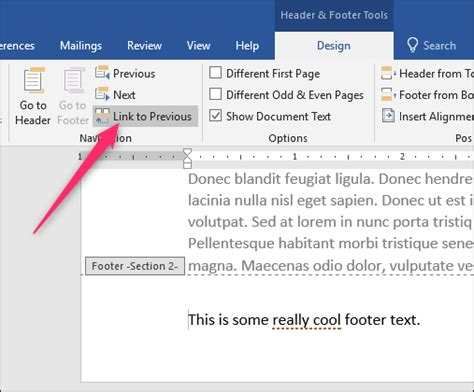 how to remove header from microsoft word document