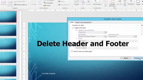 how to remove header line in powerpoint