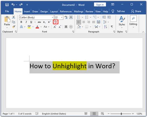how to remove highlight from pasted text in word