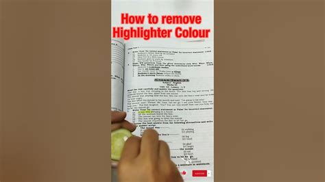 How To Remove Highlighter From Sheets