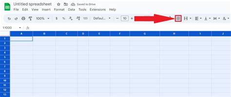 how to remove horizontal line in google sheets