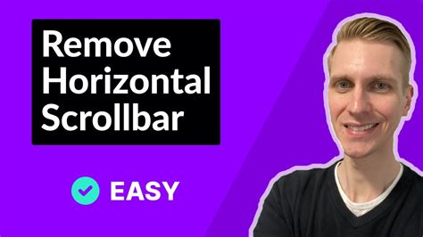 How To Remove Horizontal Scrollbar From  Page