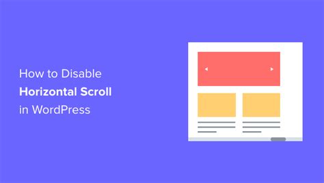how to remove horizontal scrollbar in wordpress
