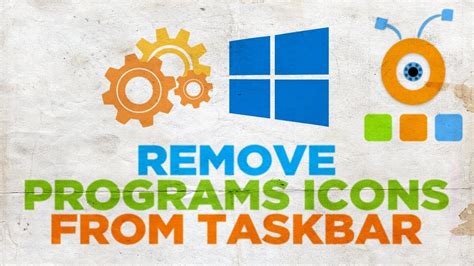 how to remove icons from taskbar windows 10 permanently
