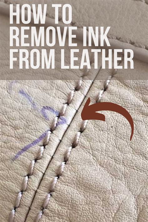 How To Remove Ink From Leather