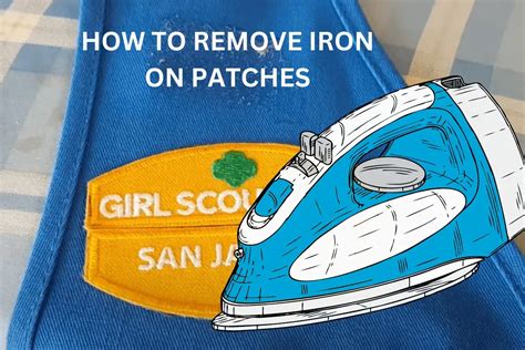 how to remove iron on patches on clothes