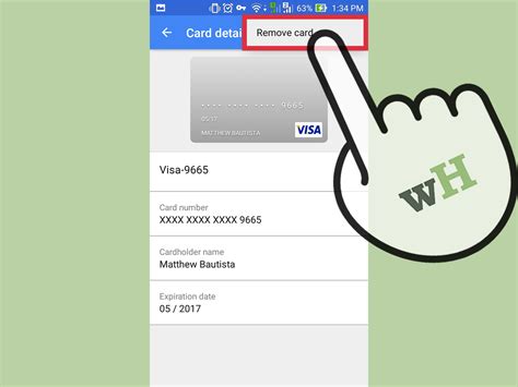 how to remove items from google wallet