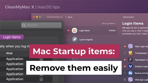 how to remove items from mac startup