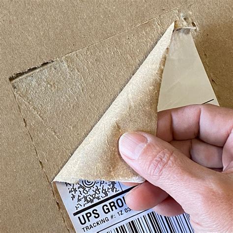 How To Remove Label From Box