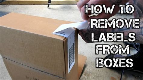 How To Remove Labels From A Box