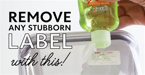 how to remove labels from containers
