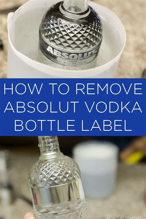How To Remove Labels From Vodka Bottles