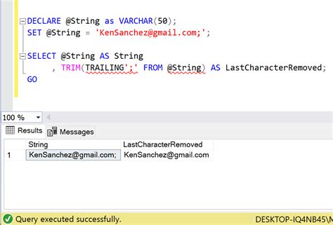 how to remove last 3 characters in sql