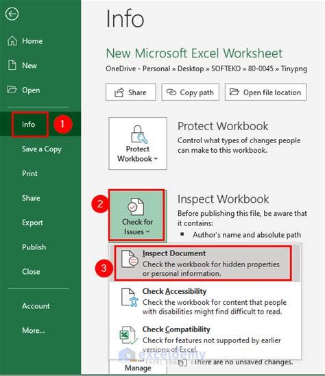 how to remove last modified date in excel