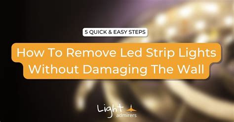 How To Remove Led Lights From Mirror