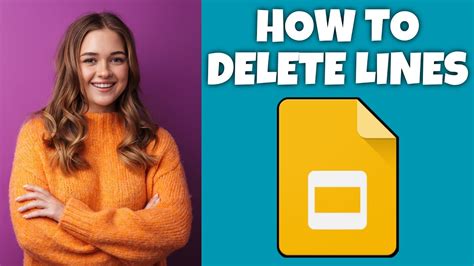 how to remove line in google slides