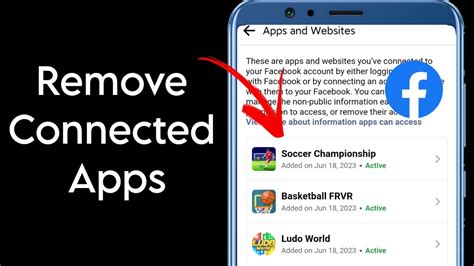 how to remove linked apps on facebook